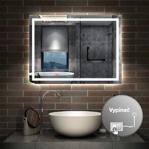 Zrkadlo s LED osvetlením RAPID TOUCH RP48D 50-80cm